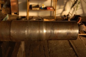 14.2.2017 Nýřany, zadretý čap nápravy v stave pred opravou